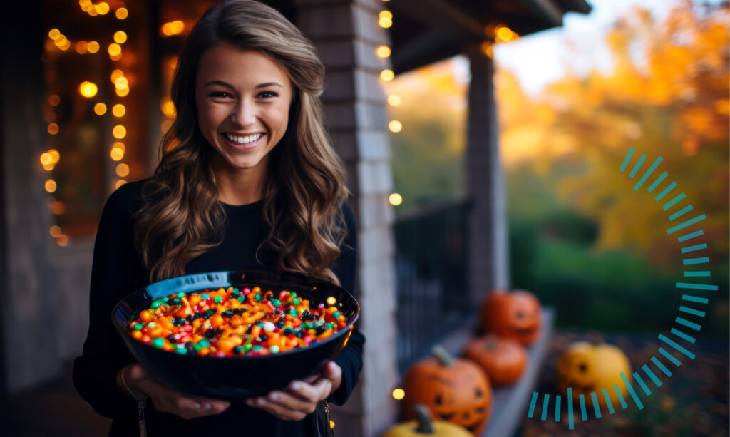 Dental hygiene during Halloween.
